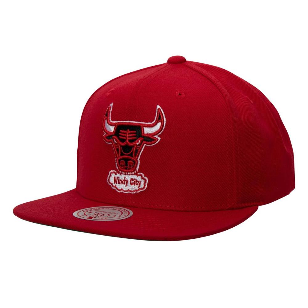 Foto 2 pulgar | Gorra Mitchell & Ness Team Ground 2.0 Hwc Bulls Hombre Rojo