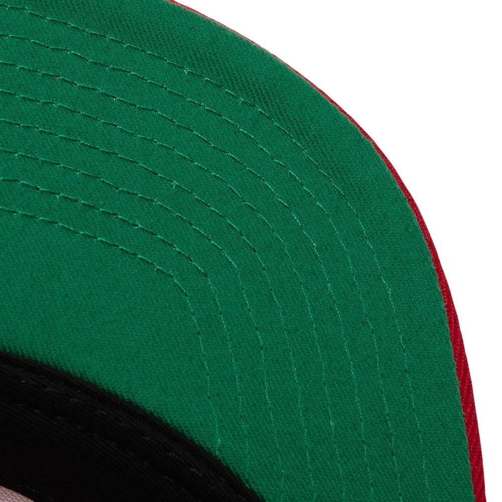 Foto 4 pulgar | Gorra Mitchell & Ness Team Ground 2.0 Hwc Bulls Hombre Rojo