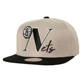 Foto 1 | Gorra Mitchell & Ness Top Letter Snapback Brooklyn Nets Nba Gris