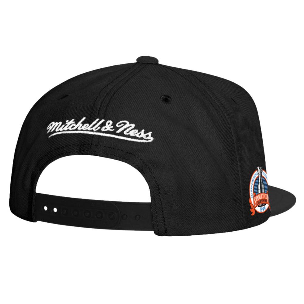 Foto 3 pulgar | Gorra Mitchell & Ness Top Spot Rangers Hombre Nhl Negro