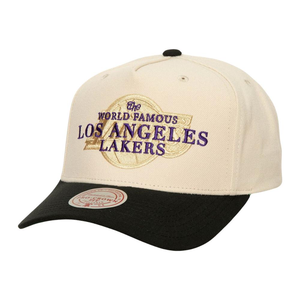Foto 2 pulgar | Gorra Mitchell & Ness World Famous Pro Snapback Lakers Nba Blanco