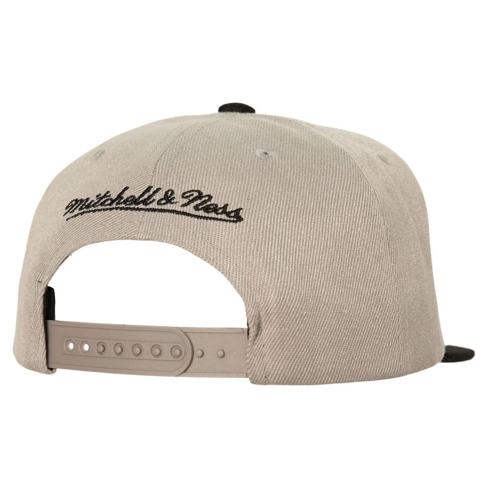 Foto 3 pulgar | Gorra Mitchell & Ness Top Letter Snapback Lakers Nba Hombre Gris