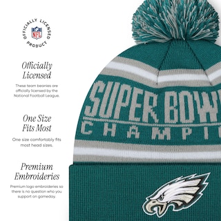 Foto 4 | Gorro Foco Philadelphia Eagles Nfl Super Bowl Lix Champions - Venta Internacional.