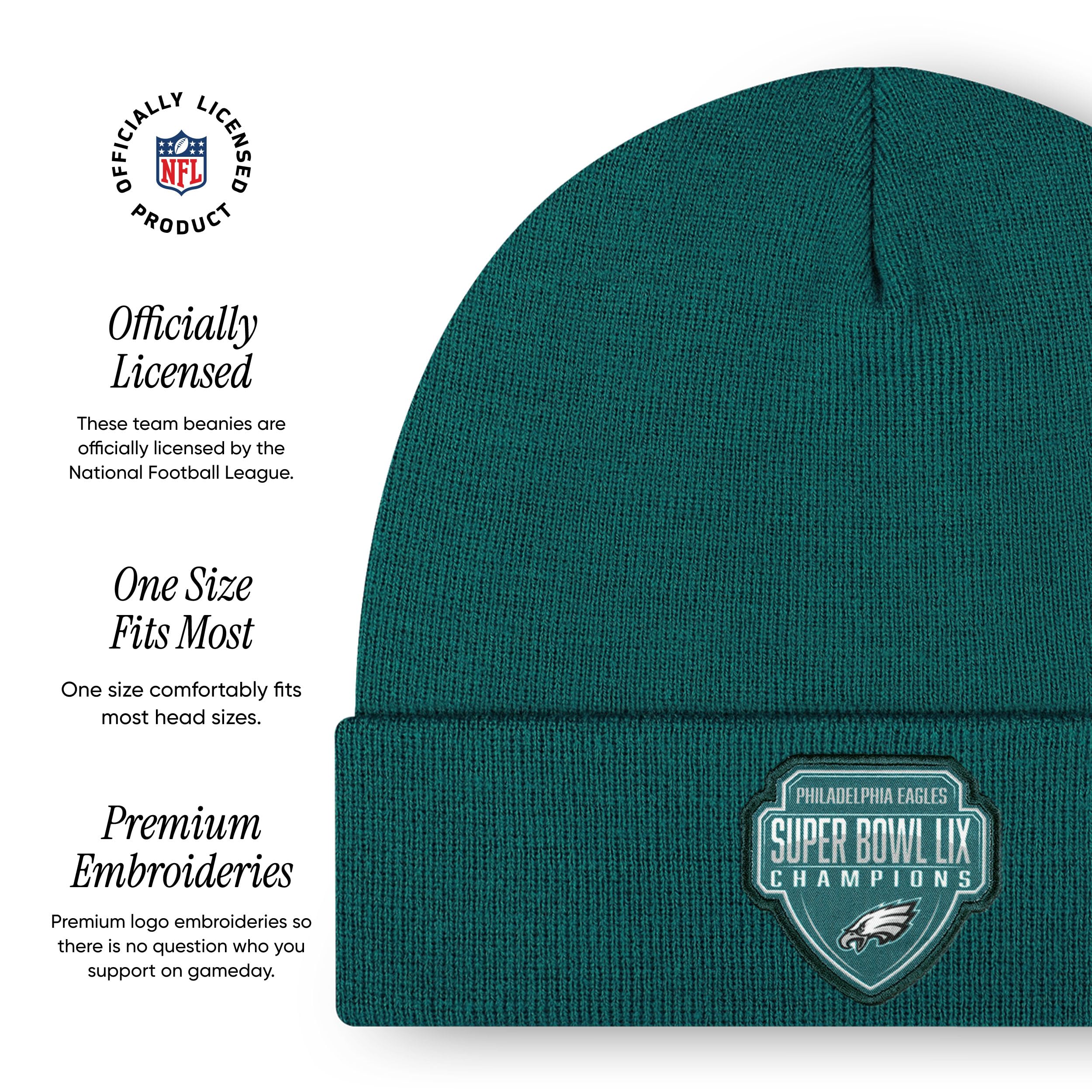 Foto 5 pulgar | Gorro Foco Philadelphia Eagles Nfl Super Bowl Lix Champions - Venta Internacional.