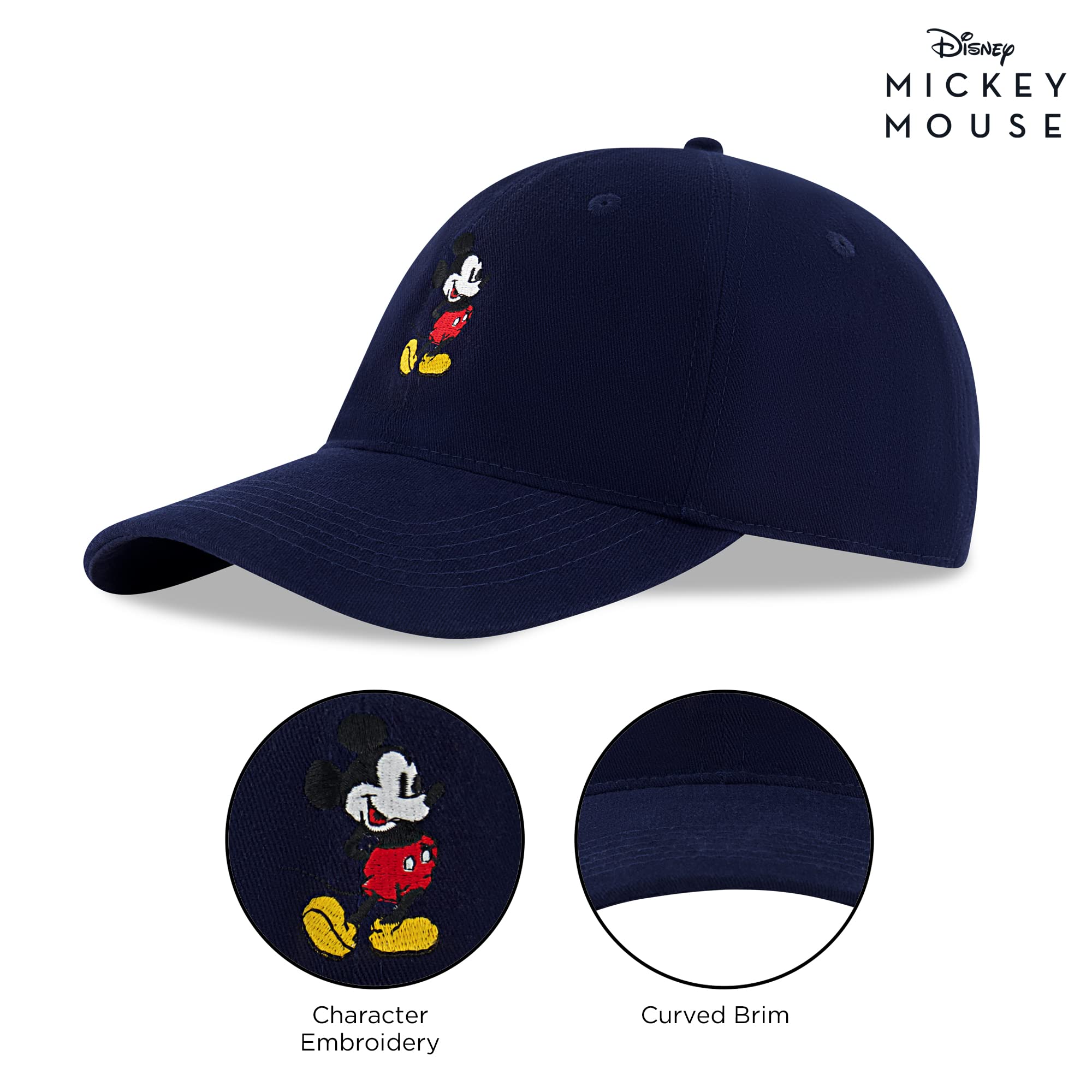 Foto 6 pulgar | Gorra De Béisbol Disney Mickey Mouse Navy Para Hombre - Venta Internacional.