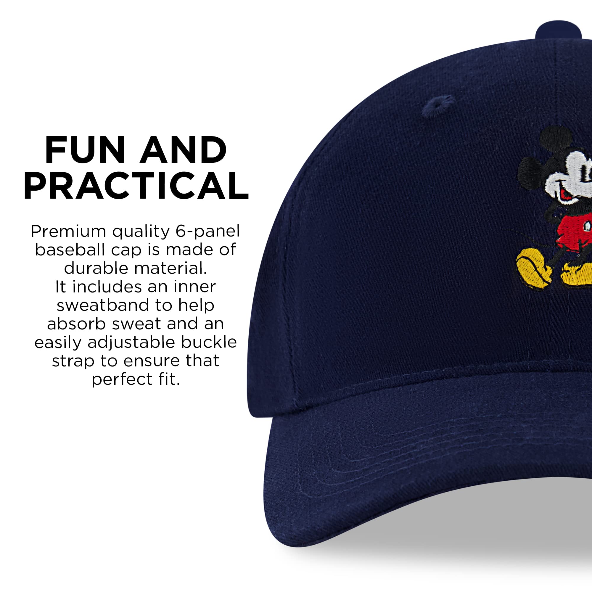 Foto 7 pulgar | Gorra De Béisbol Disney Mickey Mouse Navy Para Hombre - Venta Internacional.