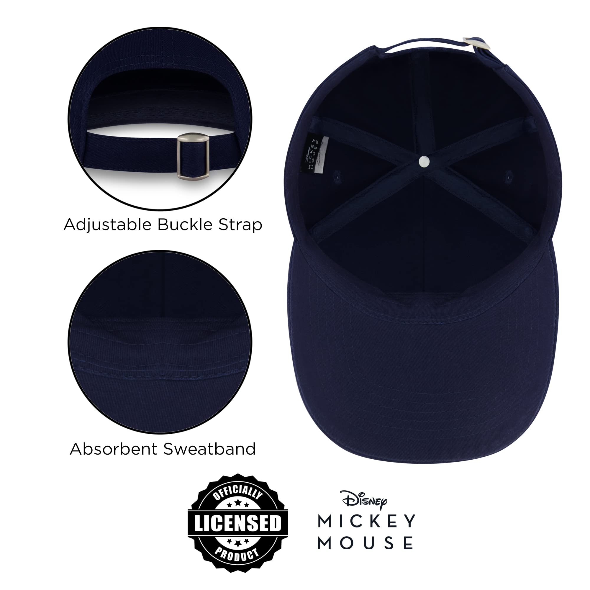 Foto 7 | Gorra De Béisbol Disney Mickey Mouse Navy Para Hombre - Venta Internacional.