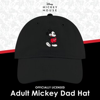 Foto 2 | Dad Hat Concept One Disney Mickey Mouse Bordado En Negro - Venta Internacional.