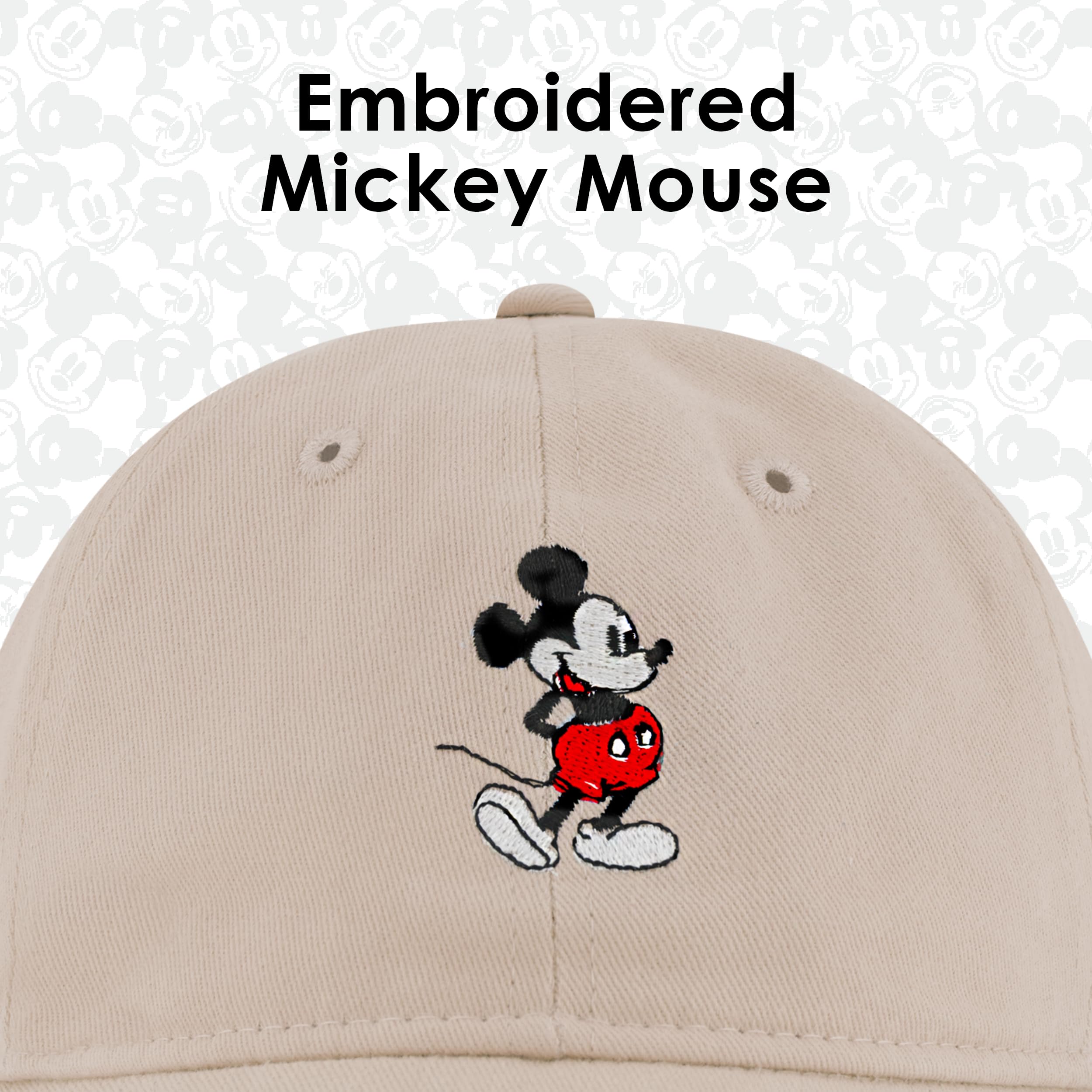 Foto 4 pulgar | Dad Hat Concept One Disney Mickey Mouse Bordado En Algodón - Venta Internacional.