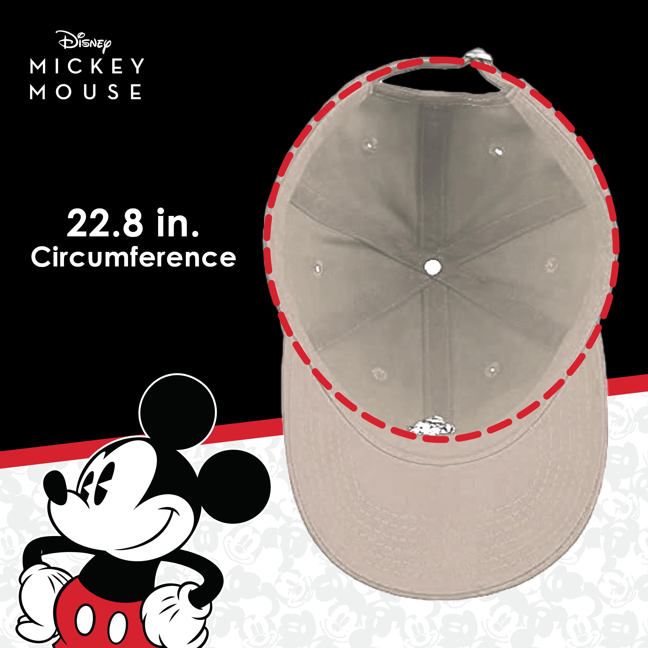Foto 6 pulgar | Dad Hat Concept One Disney Mickey Mouse Bordado En Algodón - Venta Internacional.