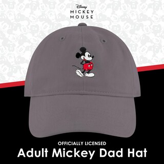 Foto 2 | Dad Hat Concept One Disney Mickey Mouse Bordado En Gris - Venta Internacional.