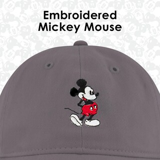 Foto 3 | Dad Hat Concept One Disney Mickey Mouse Bordado En Gris - Venta Internacional.