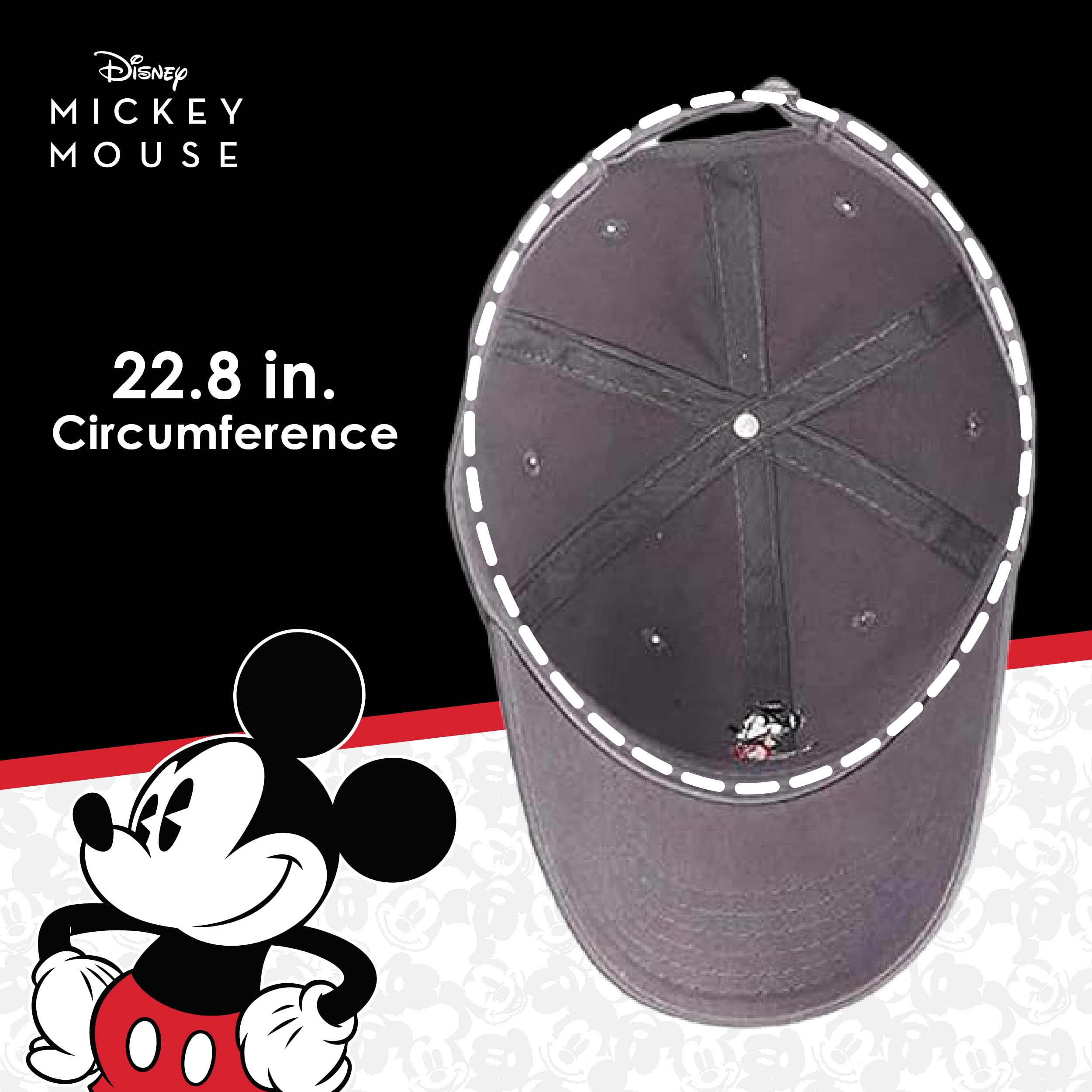 Foto 6 pulgar | Dad Hat Concept One Disney Mickey Mouse Bordado En Gris - Venta Internacional.