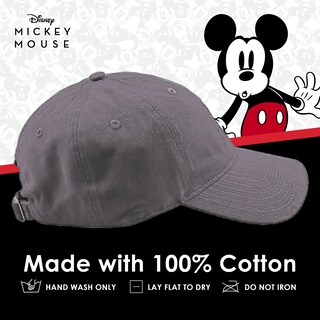 Foto 6 | Dad Hat Concept One Disney Mickey Mouse Bordado En Gris - Venta Internacional.