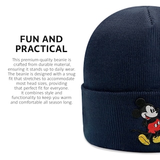 Foto 2 | Gorro Con Diseño De Mickey Mouse De Disney, Tejido Ligero Para Invierno, Para Hombre - Venta Internacional.