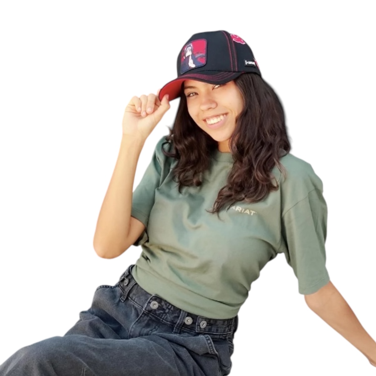 Foto 5 pulgar | Gorra Negra Capslab Naruto Akatsuki Itachi
