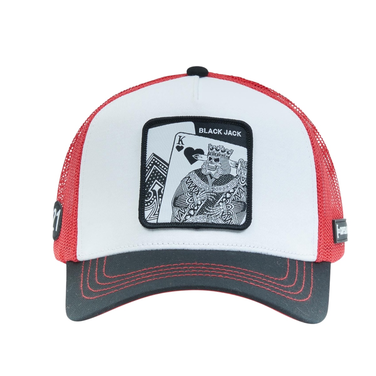 Foto 3 pulgar | Gorra Trucker Capslab Unisex Parches Bordados Blk Jack