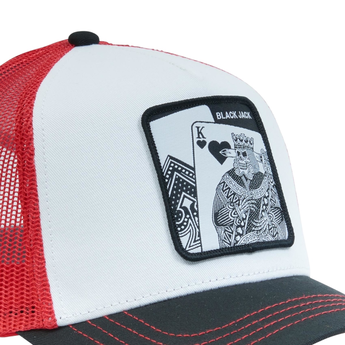Foto 4 pulgar | Gorra Trucker Capslab Unisex Parches Bordados Blk Jack