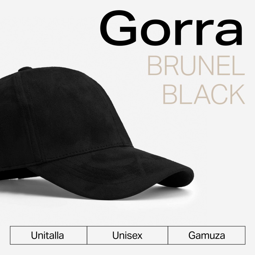 Foto 3 pulgar | Gorras Brunel Unisex Color Negro Gamusa