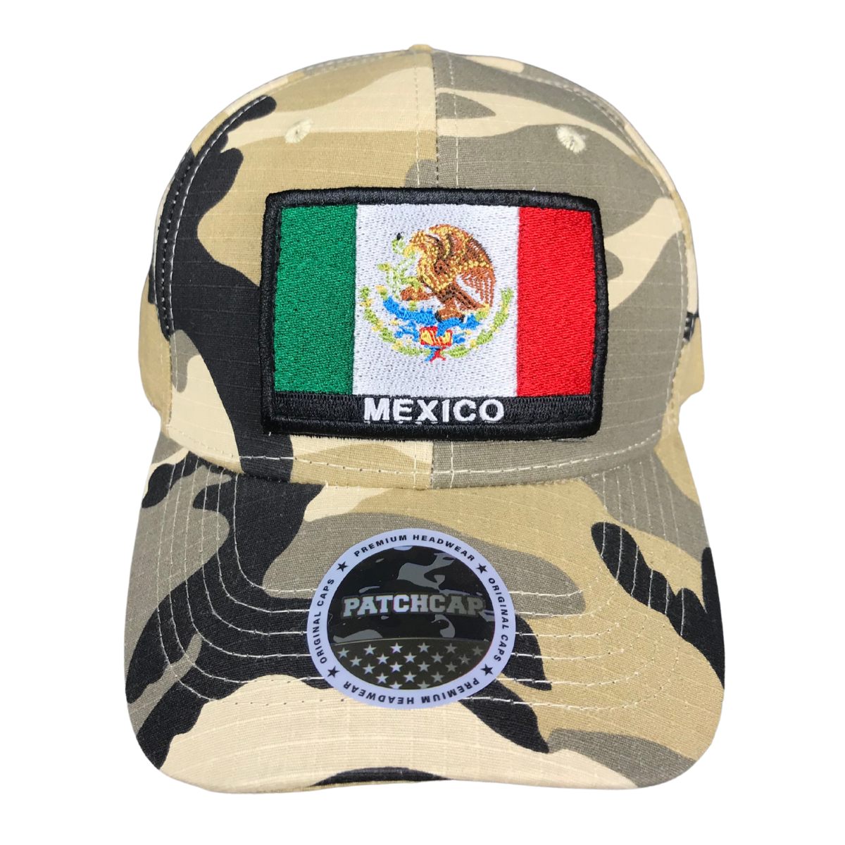 Foto 3 pulgar | Gorra Camuflaje Con Parche Países Militar México Color Beige