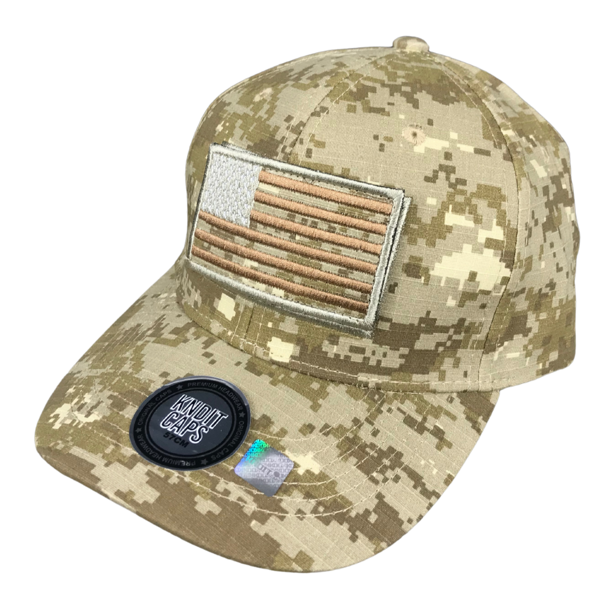 Foto 1 | Gorra Pixel Con Parche Países Militar Usa Color Beige
