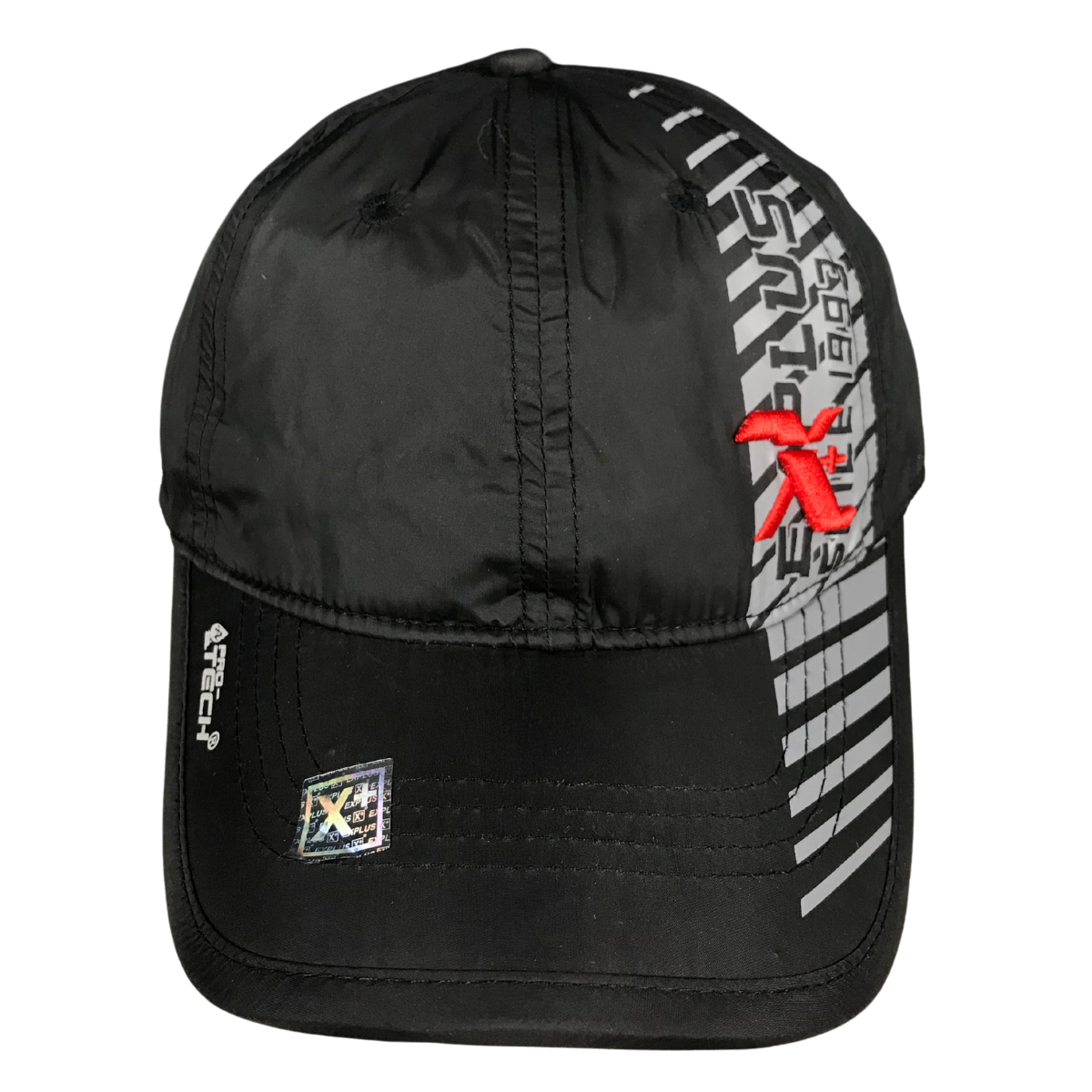 Foto 3 pulgar | Gorra Deportiva Poliéster Lisa Xplus Color Negro/ Gris