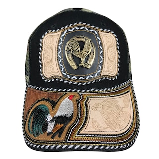 Foto 2 | Gorra Trucker Charra Vaquera Bordada Gallo Metal Color Negro