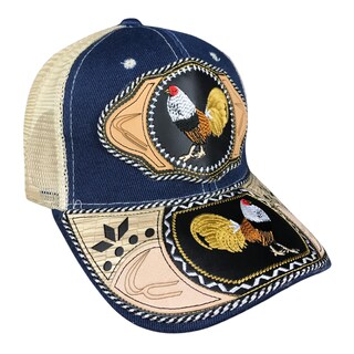 Foto 3 | Gorra Trucker Charra Vaquera Bordada Gallo Bordado Color Azul Marino