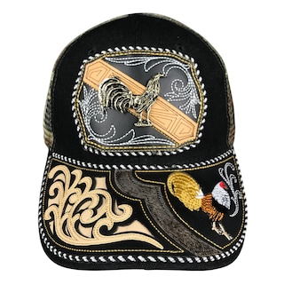 Foto 2 | Gorra Trucker Charra Vaquera Bordada Gallo Metal Color Camuflaje