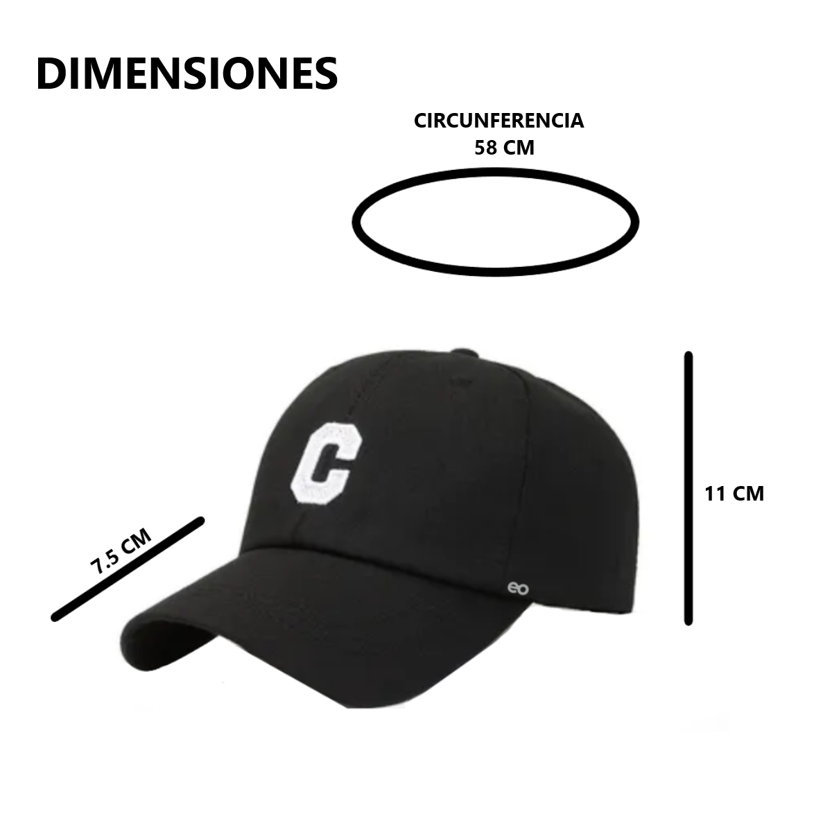 Foto 3 pulgar | Gorra De Béisbol Cómoda Para Deportes Al Aire Libre,2 Piezas Eo Safe Imports Esi-18650 Negro