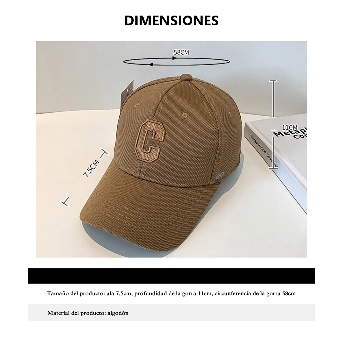 Foto 3 pulgar | Gorra De Béisbol Cómoda Para Deportes Al Aire Libre,2 Piezas  Eo Safe Imports Esi-18651 Marrón