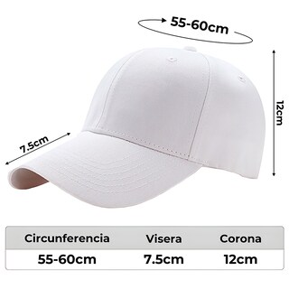 Foto 2 | Gorro De Jockey Unisex, Ajustable, Básico Para Imprimir O Bordar - Venta Internacional.