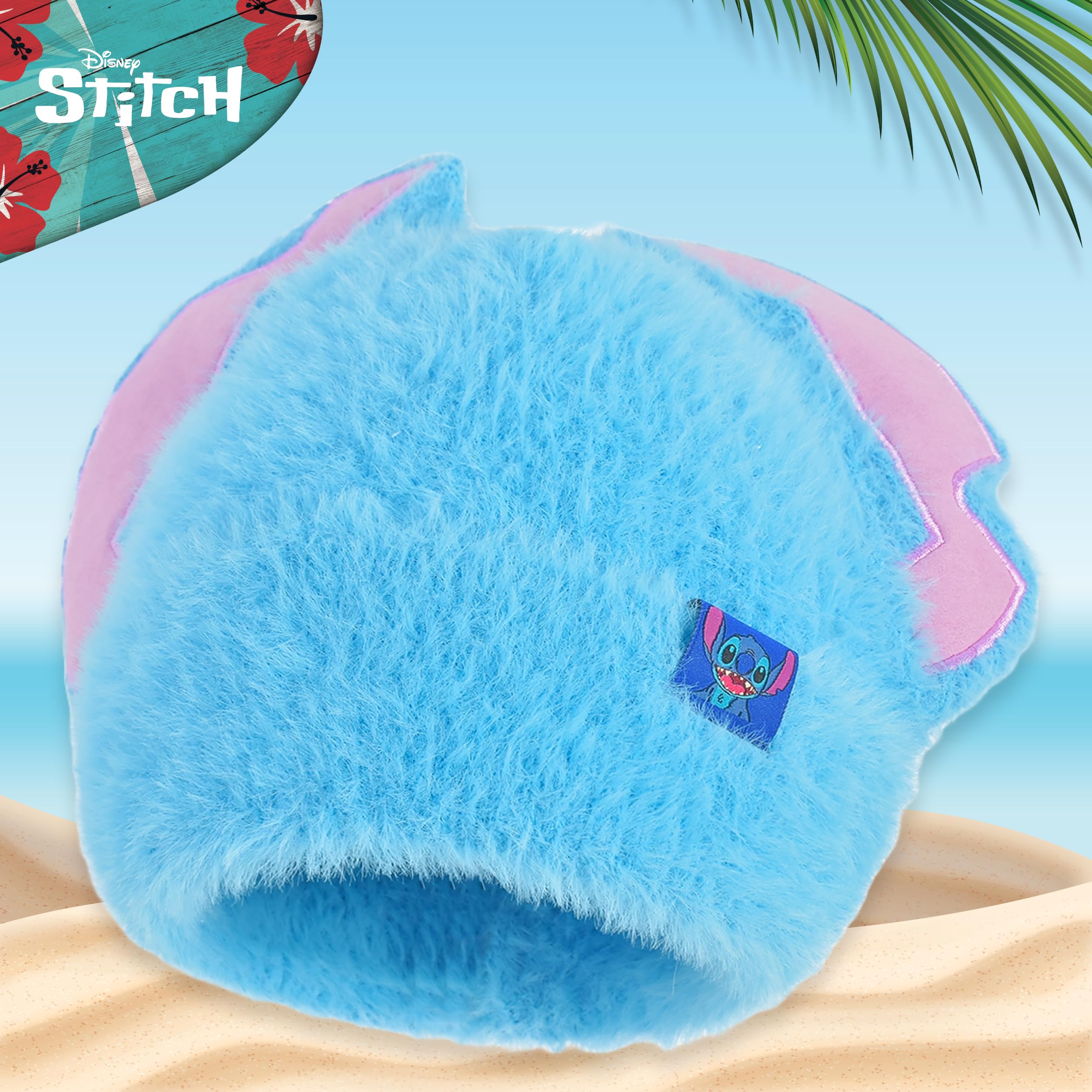 Foto 7 pulgar | Gorro De Punto De Invierno Con Estampado Disney Stitch, Azul, Para Adulto - Venta Internacional.