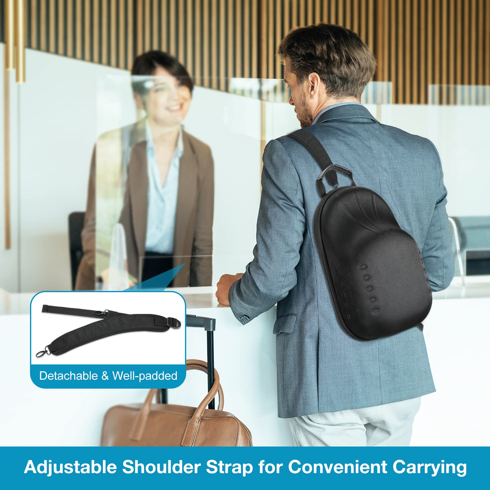 Foto 7 pulgar | Funda Rígida De Viaje Procase Para Sombreros, Bolsa De Almacenamiento Negra - Venta Internacional.