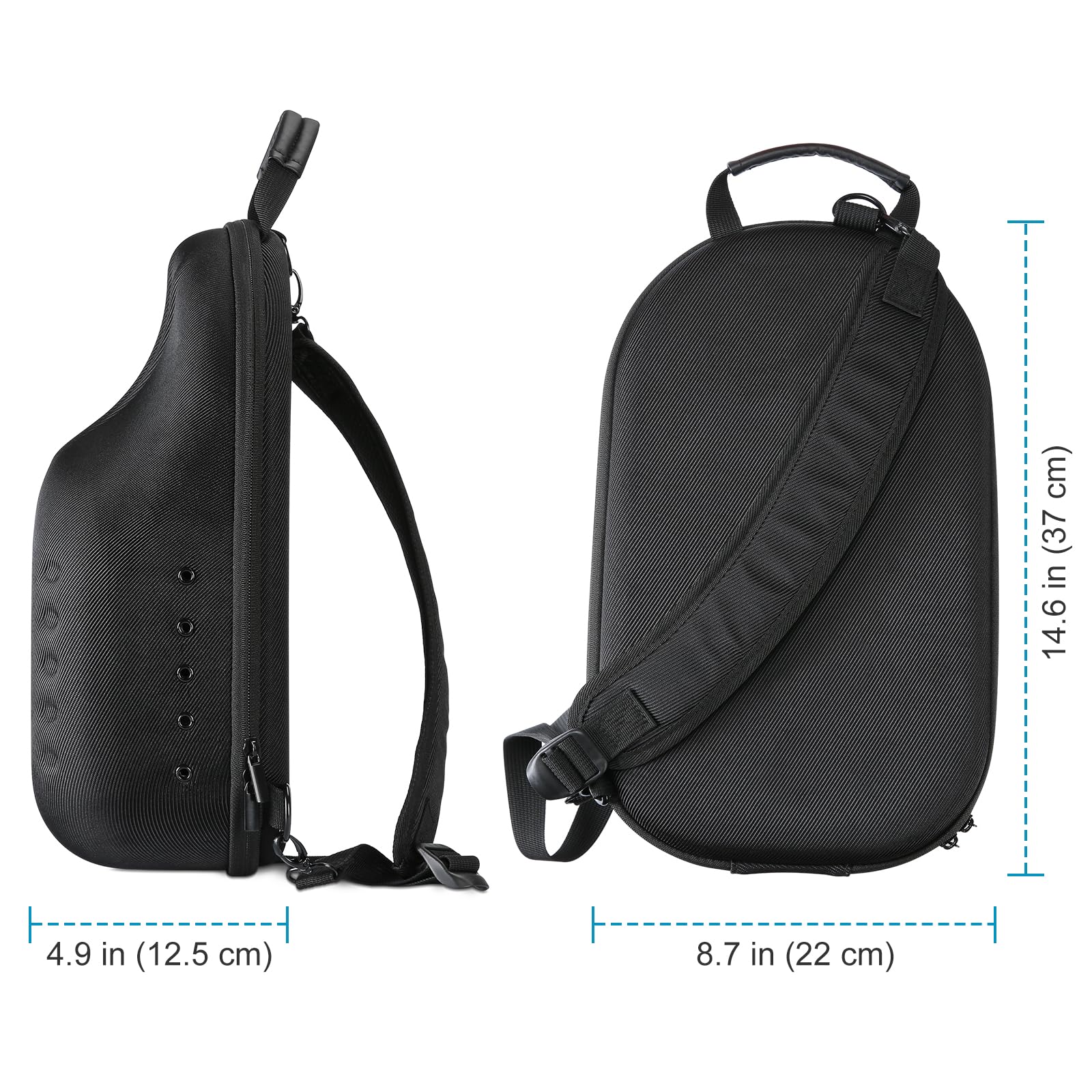 Foto 8 pulgar | Funda Rígida De Viaje Procase Para Sombreros, Bolsa De Almacenamiento Negra - Venta Internacional.