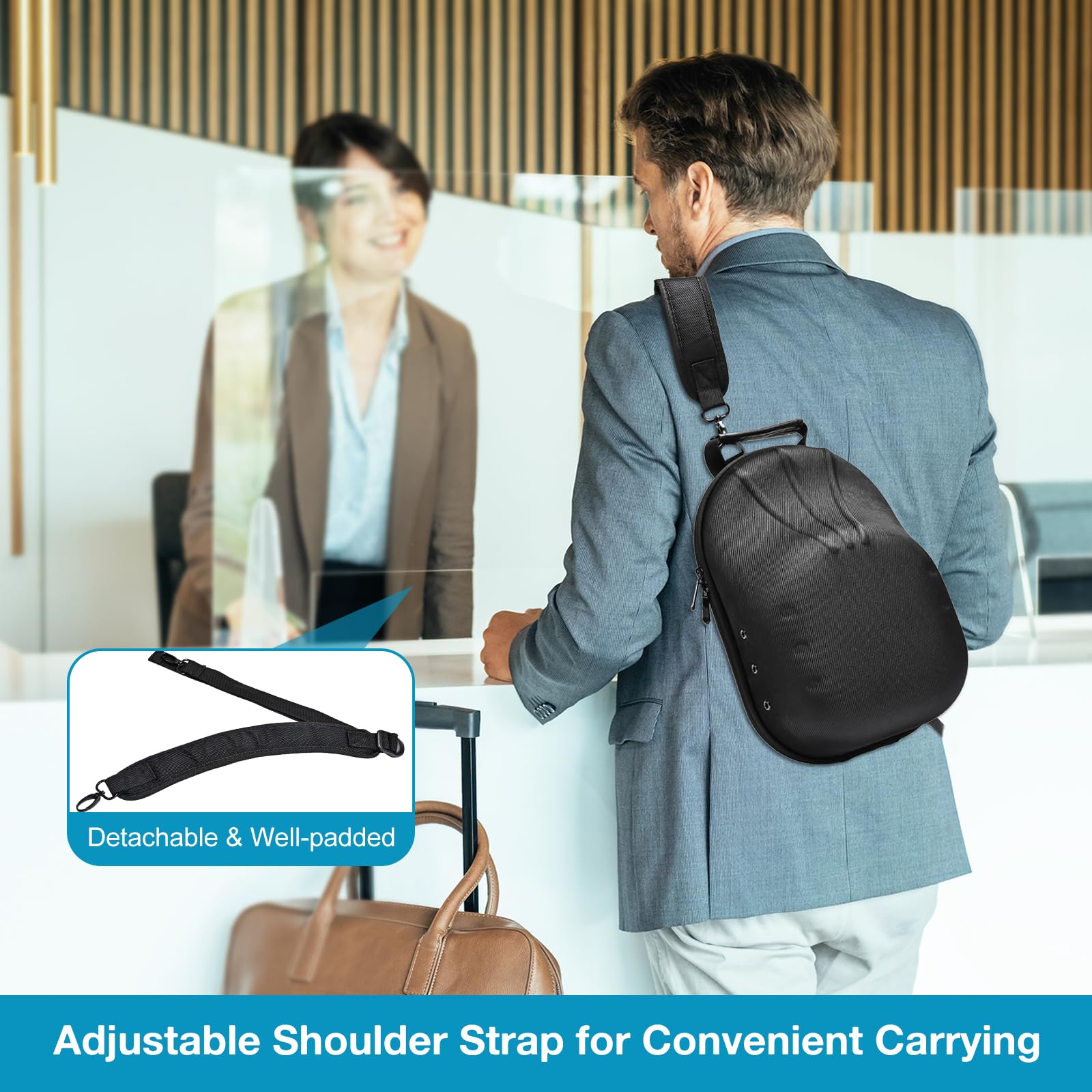 Foto 7 pulgar | Funda Rígida De Viaje Procase Para Sombreros, Bolsa De Almacenamiento Negra - Venta Internacional.