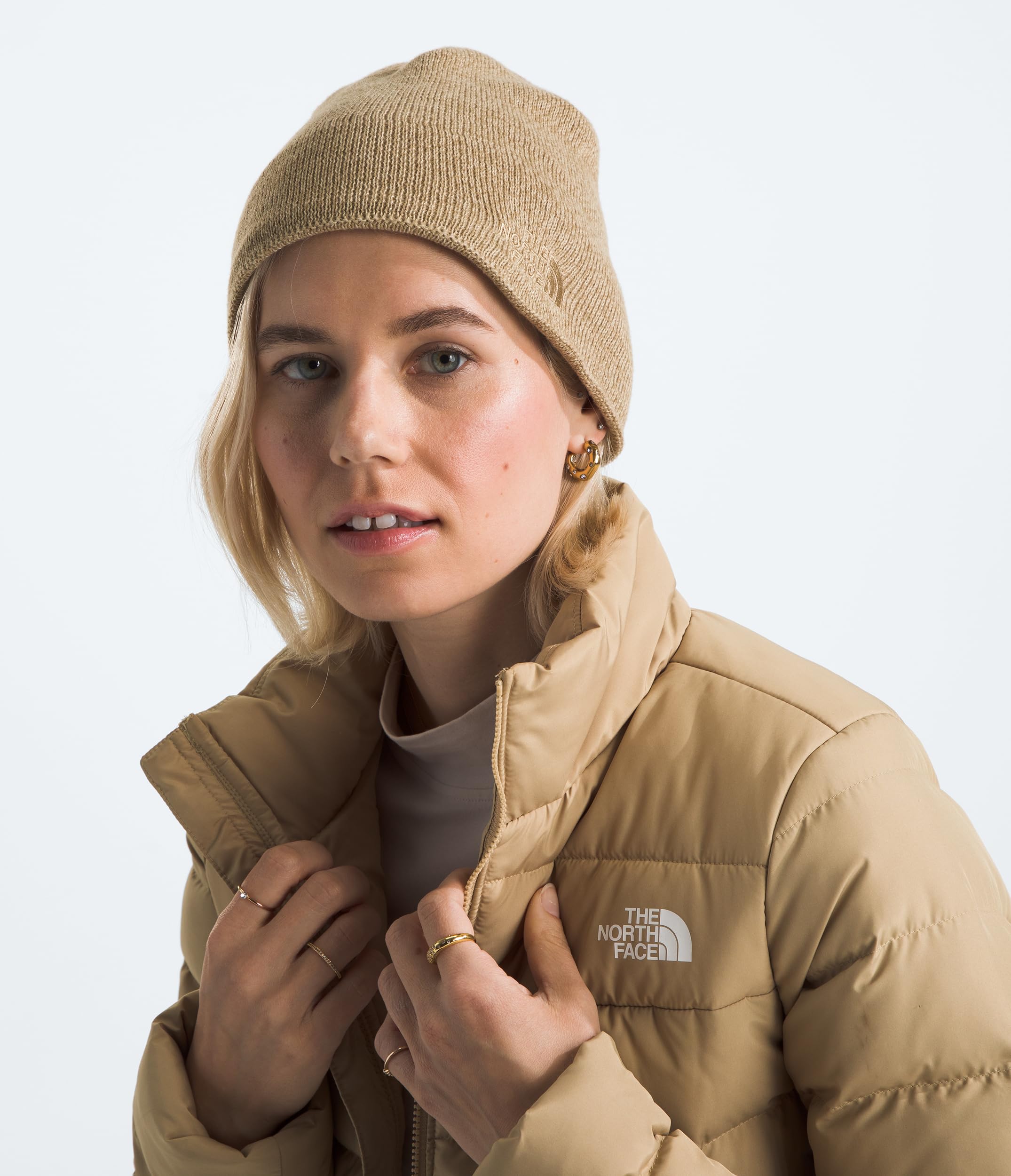 Foto 3 pulgar | Gorro The North Face Jim, Color Caqui Stone Heather, Talla Única - Venta Internacional.