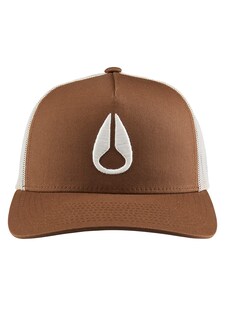 Foto 3 | Gorra De Camionero Nixon Iconed Marrón/blanquecino Para Unisex - Venta Internacional.