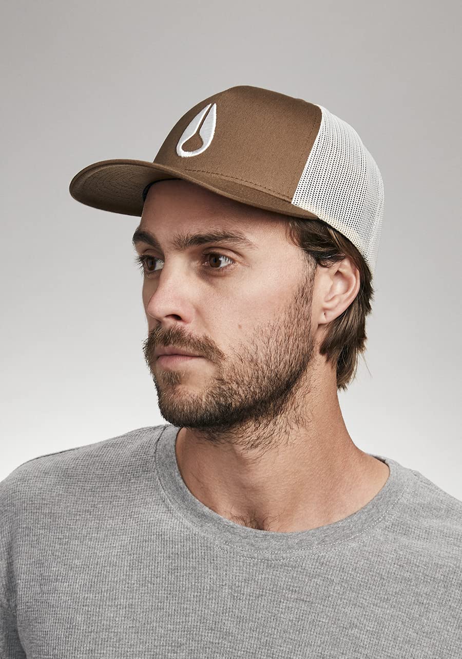Foto 6 pulgar | Gorra De Camionero Nixon Iconed Marrón/blanquecino Para Unisex - Venta Internacional.