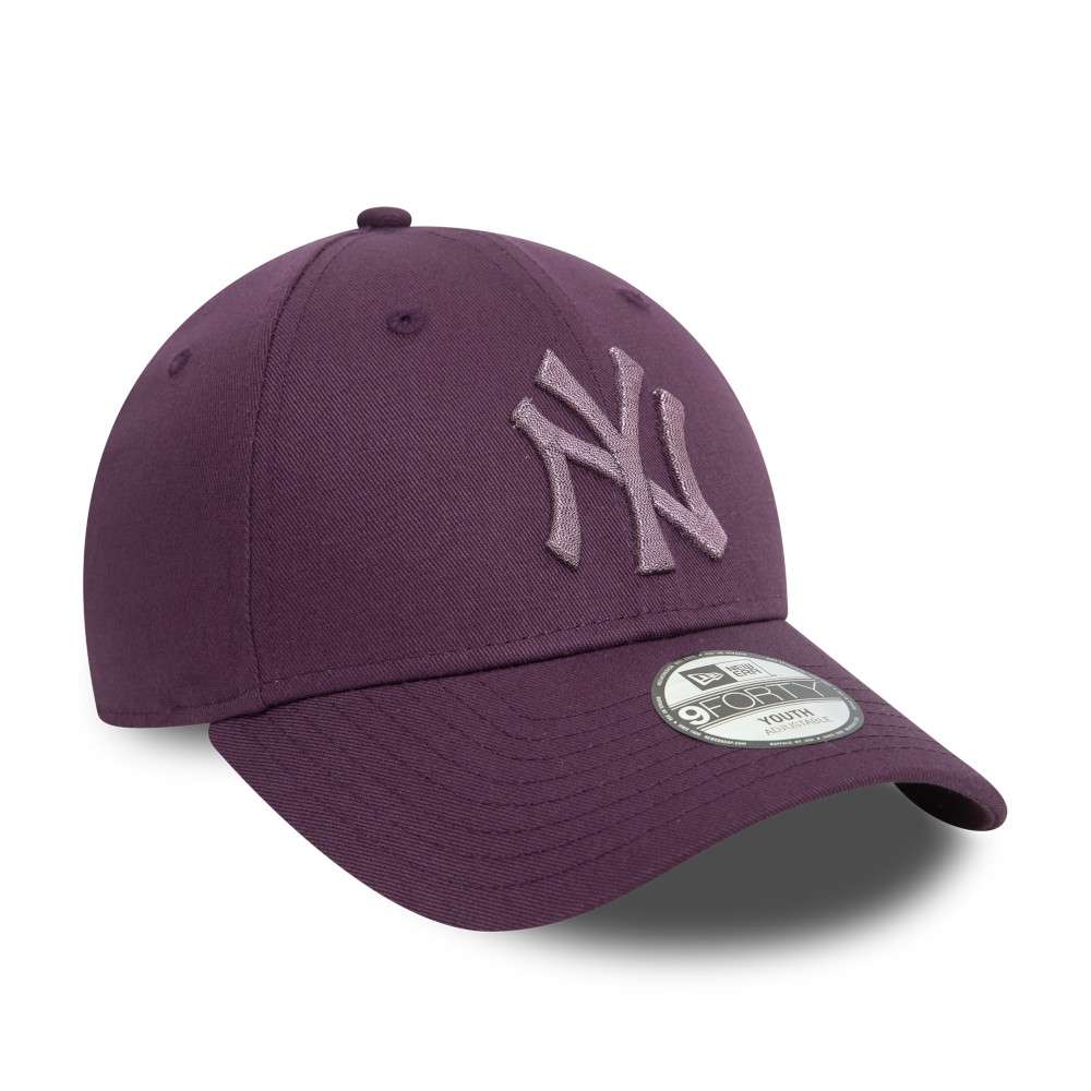 Foto 4 pulgar | New Era Gorra Ny Yankees Metallic Mlb 9forty Ajustable Para Niños Color Púrpura