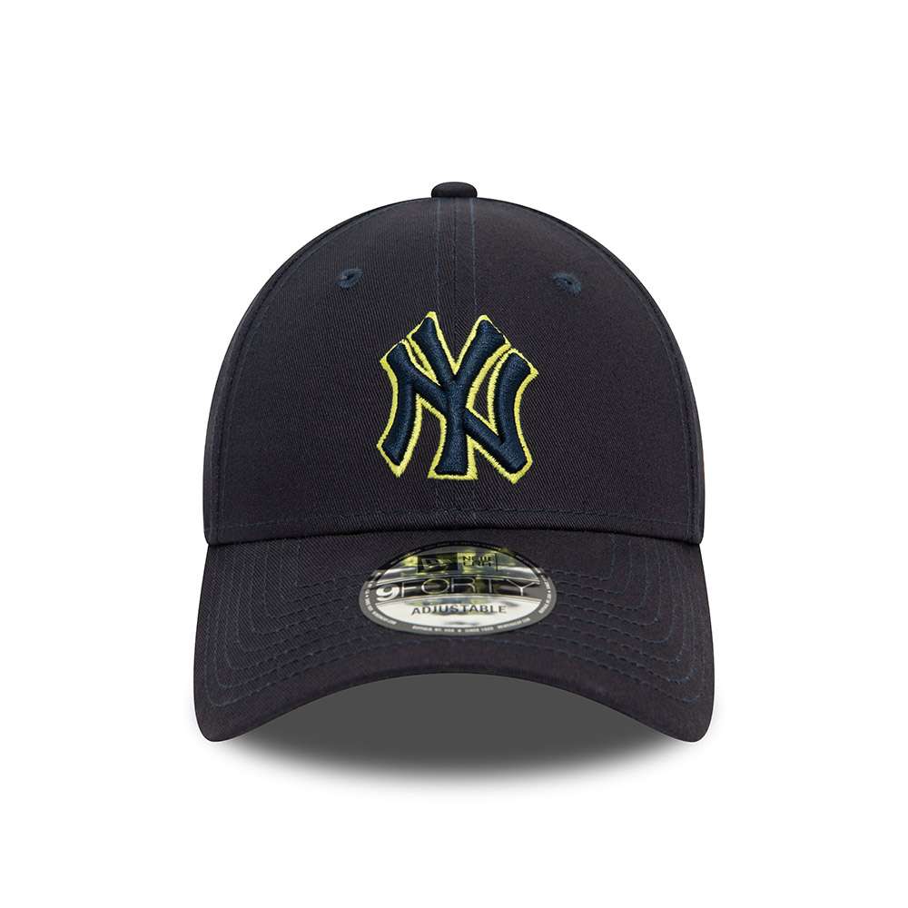 Foto 3 pulgar | New Era Gorra Ny Yankees Outline Logo Mlb 9forty Ajustable Unisex Color Azul