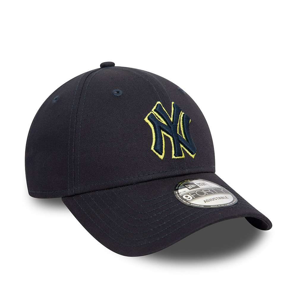 Foto 4 pulgar | New Era Gorra Ny Yankees Outline Logo Mlb 9forty Ajustable Unisex Color Azul