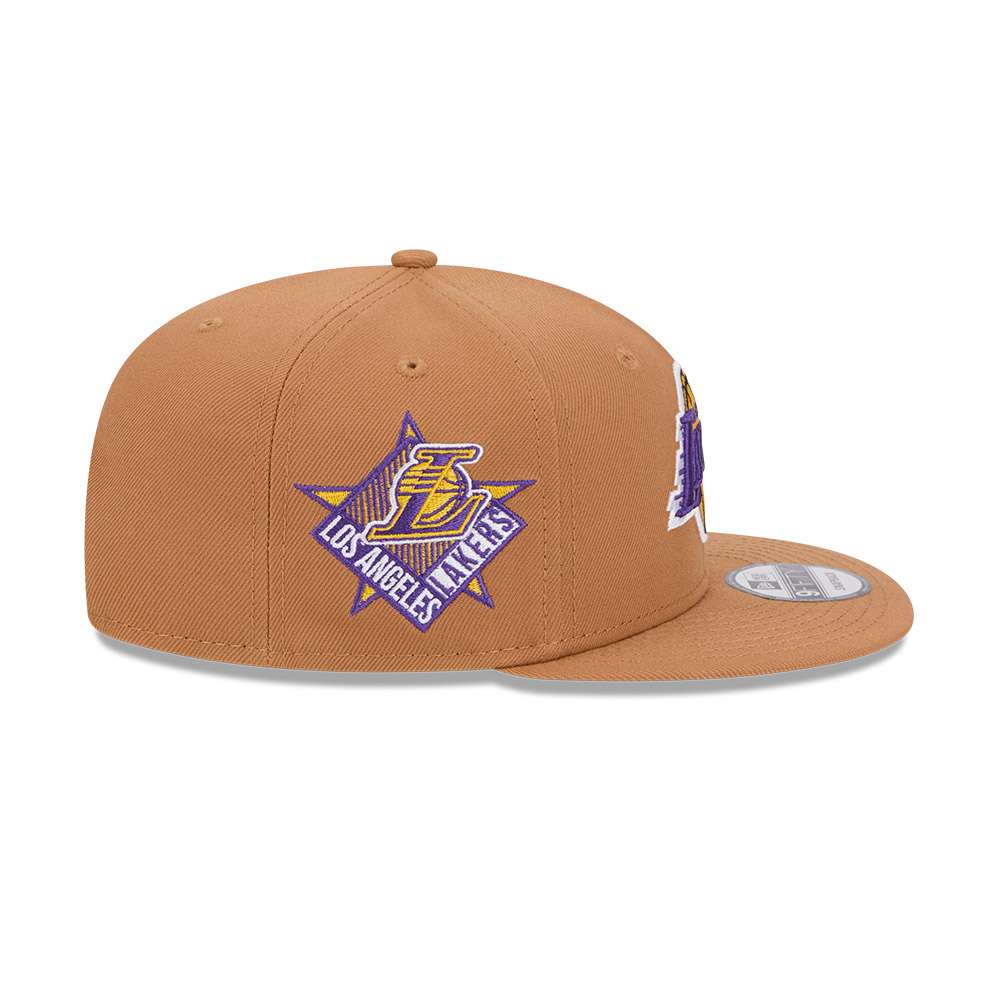 Foto 3 pulgar | New Era Gorra Los Angeles Lakers Color Pack Mlb 9fifty Ajustable Unisex Color Beige