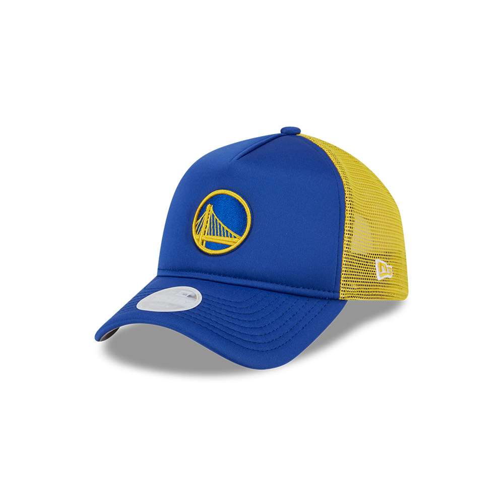 Foto 7 pulgar | New Era Gorra Golden State Warriors Trucker Nba 9forty Ajustable Para Mujer Color Azul