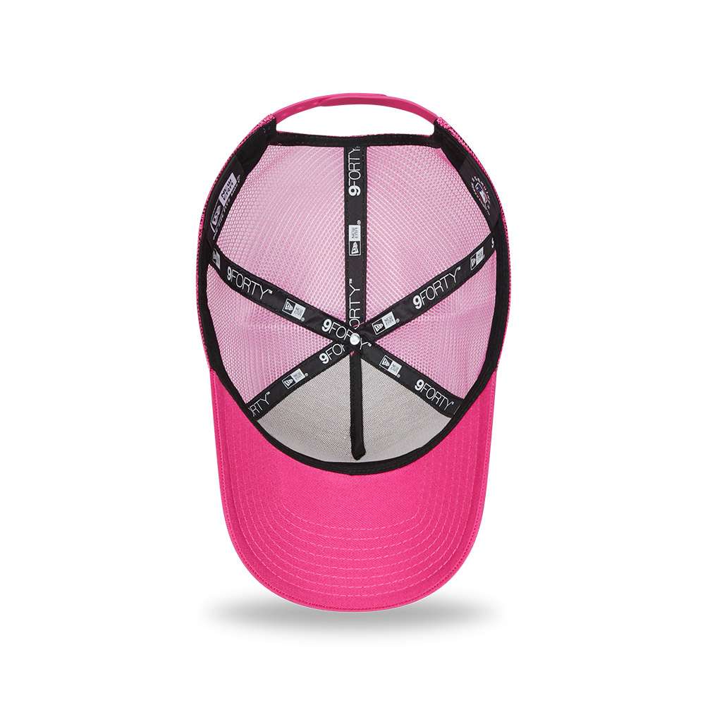 Foto 6 pulgar | New Era Gorra Los Angeles Dodgers Tonal Mesh Mlb 9forty A-frame Trucker Ajustable Unisex Color Rosa