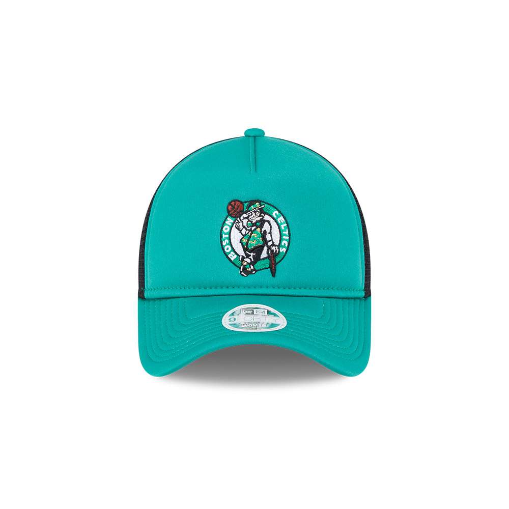 Foto 3 pulgar | New Era Gorra Boston Celtics Trucker Nba 9forty Ajustable Para Mujer Color Verde