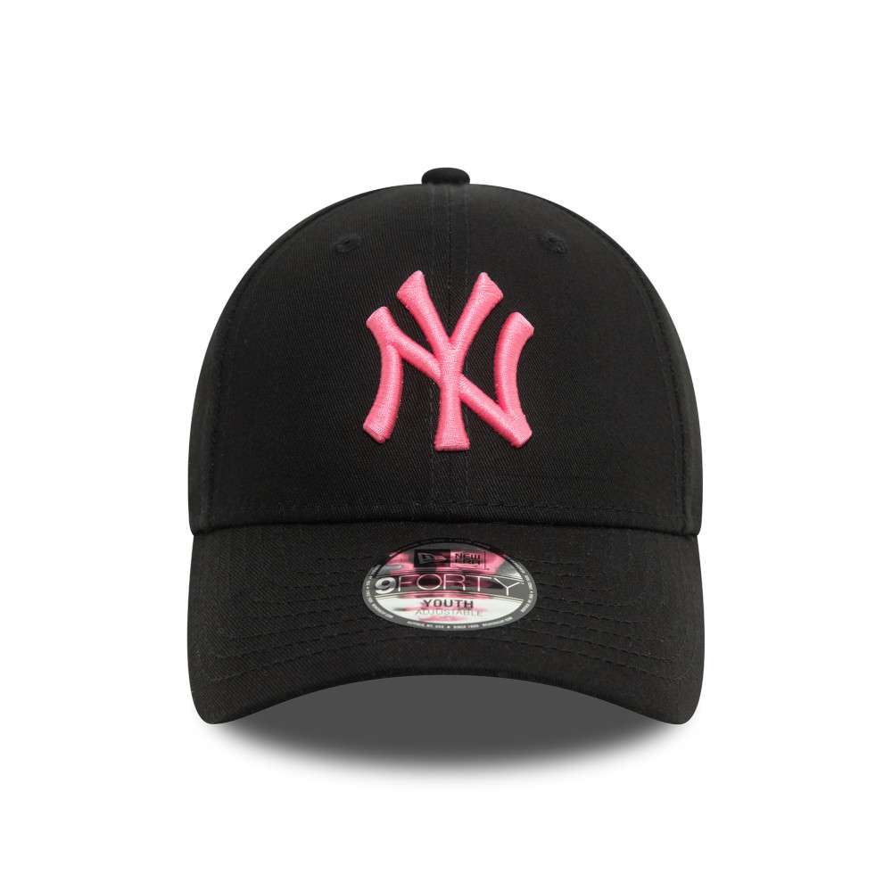 Foto 3 pulgar | New Era Gorra Ny Yankees Neon Mlb 9forty Ajustable Para Niños Color Negro