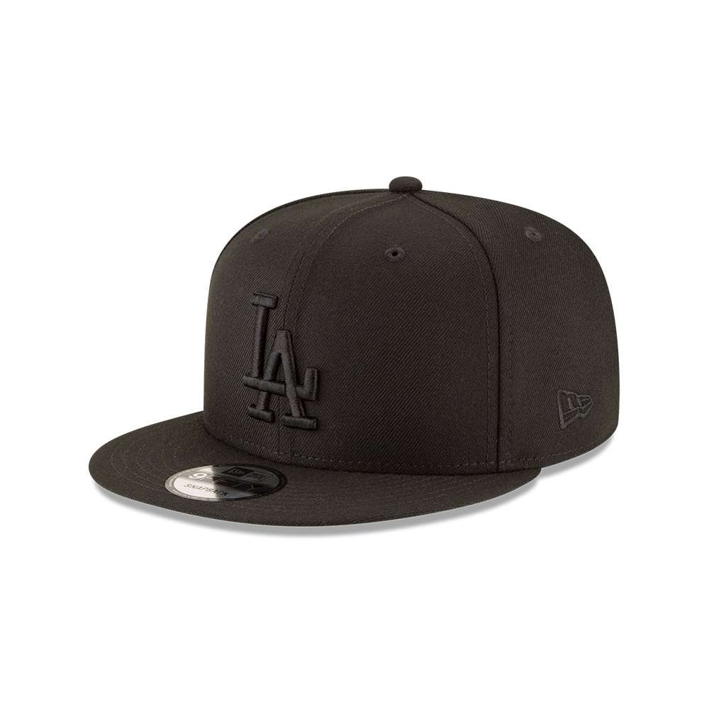 Foto 2 pulgar | New Era Gorra Los Angeles Dodgers Black On Black Mlb 9fifty Ajustable Unisex Color Negro
