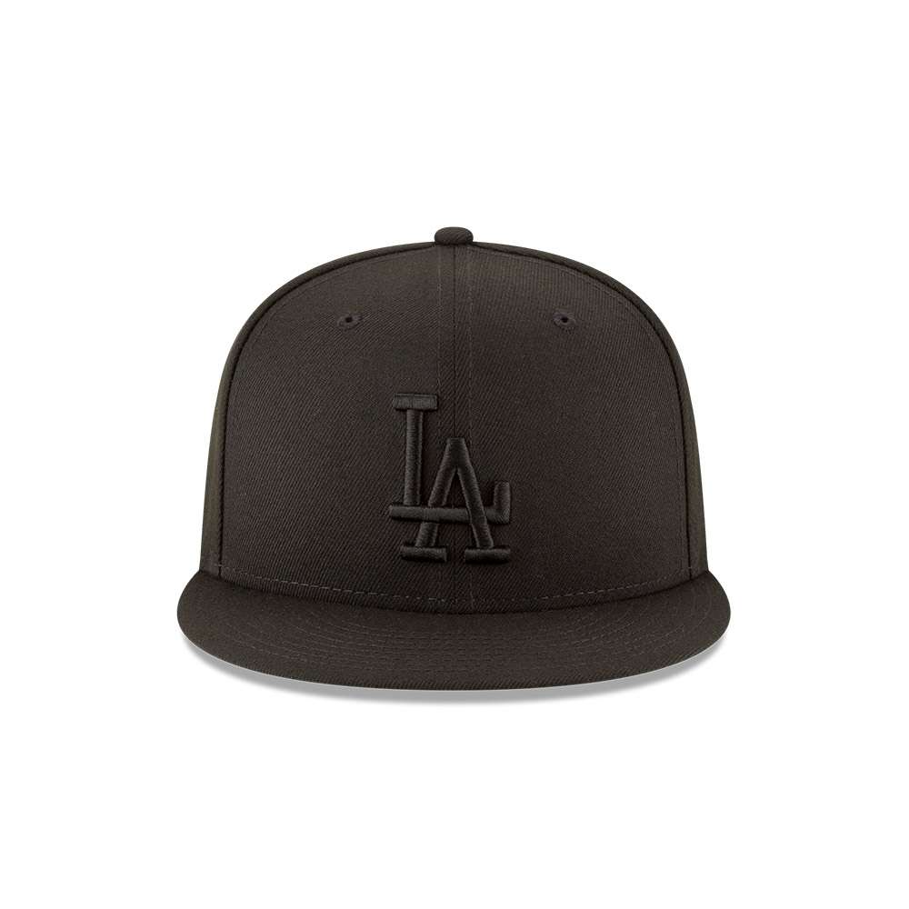 Foto 3 pulgar | New Era Gorra Los Angeles Dodgers Black On Black Mlb 9fifty Ajustable Unisex Color Negro