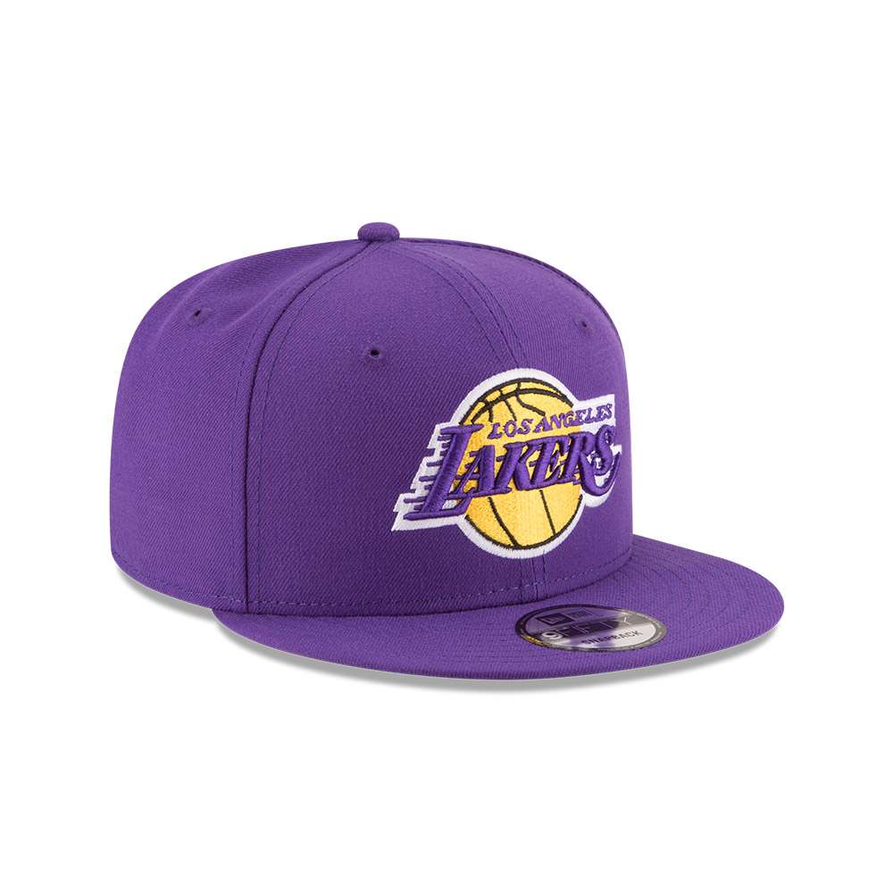 Foto 4 pulgar | New Era Gorra Los Angeles Lakers Basic Nba 9fifty Ajustable Unisex Color Púrpura